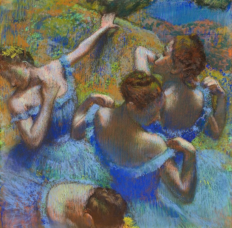 Blue Dancers (1897) by Edgar Degas