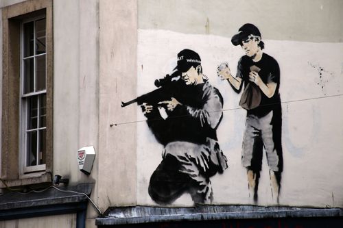 famous Banksy artwork