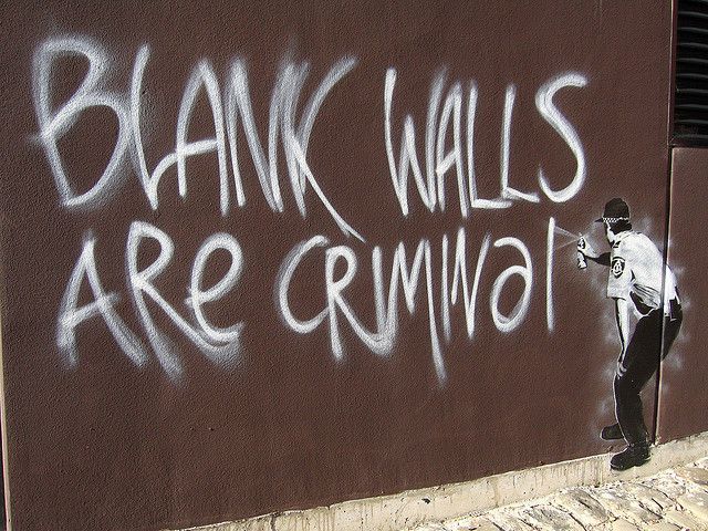 Blank Walls are Criminal By Banksy