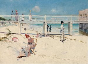 Impressionism art depicted by A holiday at Mentone