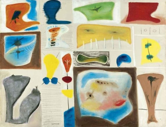 a pallete of imagery by adolph gottlieb