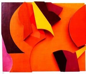 abstract composition by jean arp
