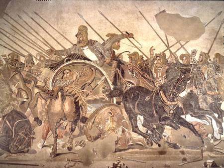 Roman artwork depicted by Alexander Mosaic