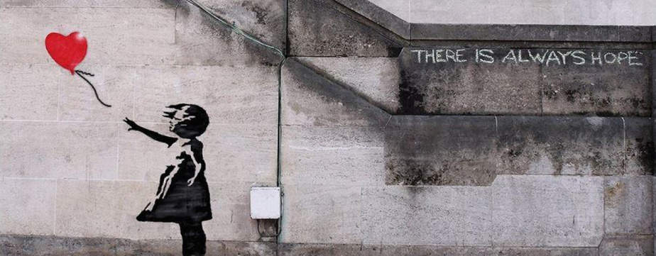 There is Always Hope – London famous Banksy artwork