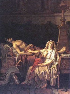 motherhood in art depicted by Andromache Mourning Hector