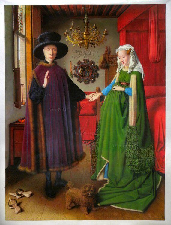 Arnolfini Portrait Painting by Jan van Eyc