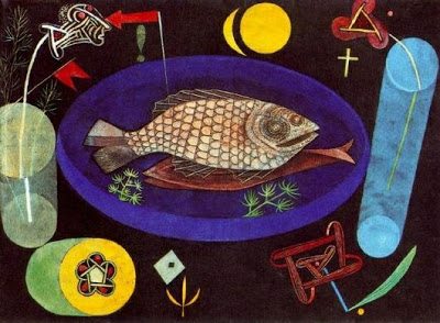 Around the Fish painting by Paul klee