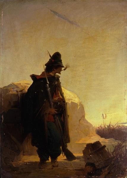 the sentry by gerolamo induno