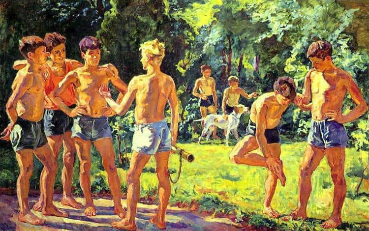 at summer by pyotr konchalovsky