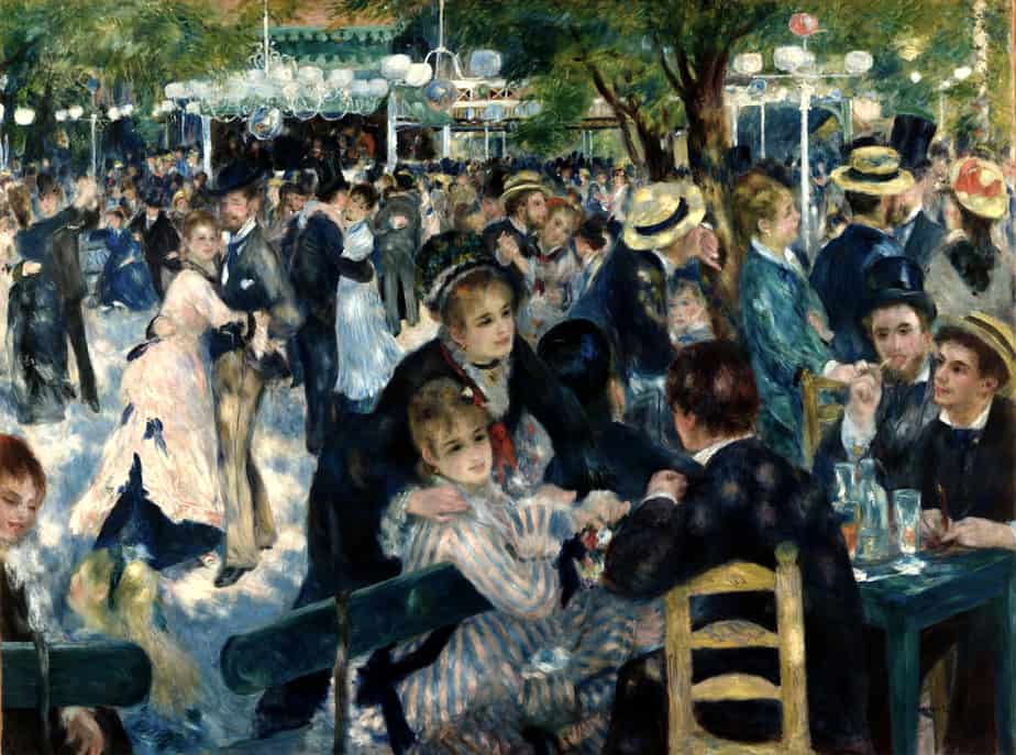 Bal Du Moulin de La Galette By Pierre Auguste Renoir.