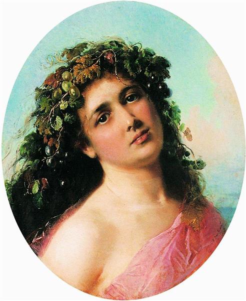 bacchante by konstantin makovsky