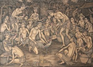 Balinese paintings in Indonesia