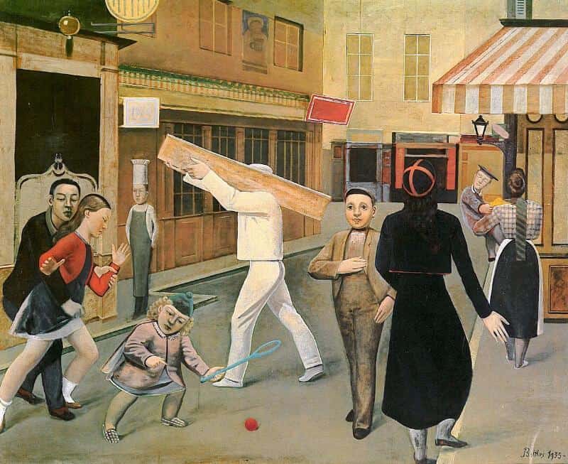 the street