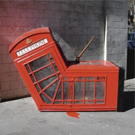 Death of a Telephone Box – London Iconic works by Banksy