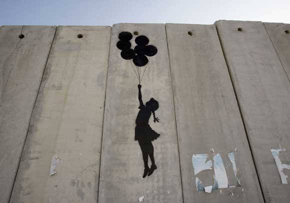 Flying Balloon Girl By Banksy