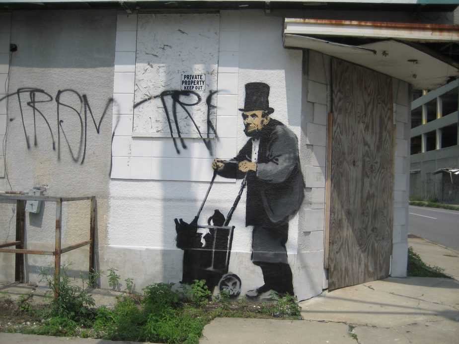 Abraham Lincoln – New Orleans Iconic Works of Banksy