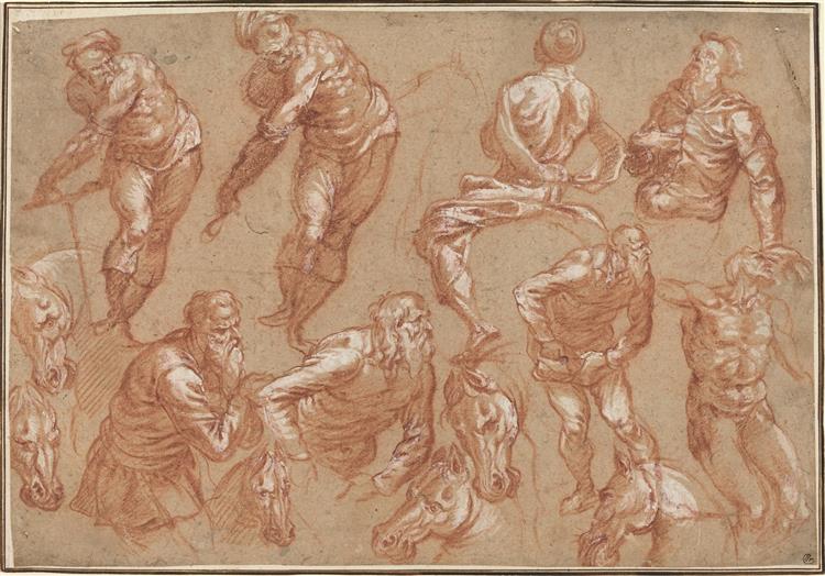 figure studies by bartholomeus spranger