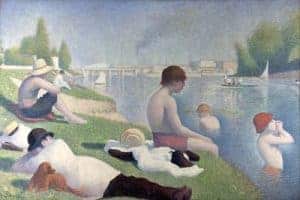 Cubism art depicted by Bathers at Asnieres