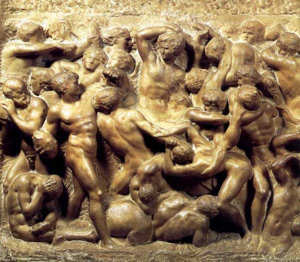 Battle of the Centaurs by Michelangelo