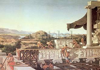Nature in Art depicted by Blick in Griechenlands Blüte