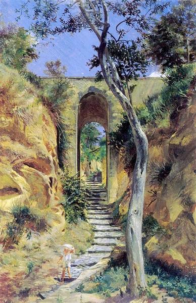 Bridge In Viko by nikolai ge