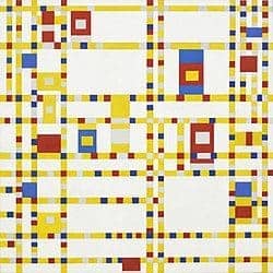 Famous Artwork Broadway Boogie Woogie by piet mondrian