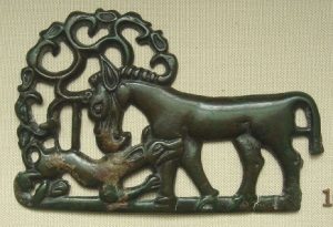 Steppe Art - Bronze Ordus Culture Plaque