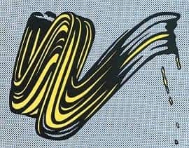Brushstrokes by Roy Lichtenstein