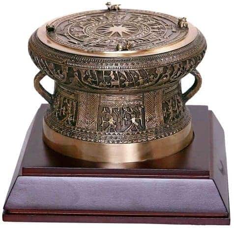 Dong Son drums cast in bronze