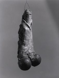 "Fillette" (1968) is a notable sculpture by Louise Bourgeois, depicting a phallic form that embodies vulnerability and sexuality. This evocative piece, despite its diminutive size, challenges traditional masculinity, exploring themes of power, fragility, and the complexities of human identity through Bourgeois' unique, symbolic artistic language.fillette