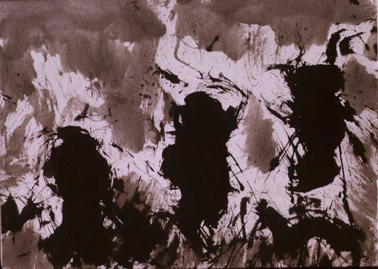 fire dancers by mark tobey