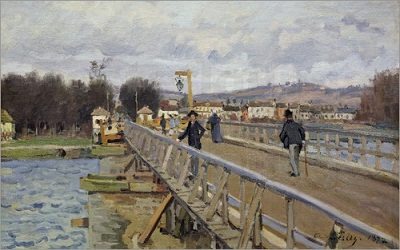Nature in Art depicted by Footbridge at Argenteuil