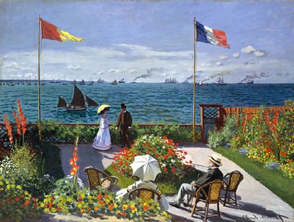 Garden at Sainte-Adresse by claude monet
