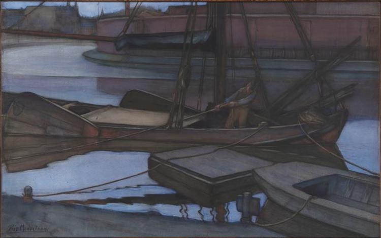 going fishing by piet mondrian