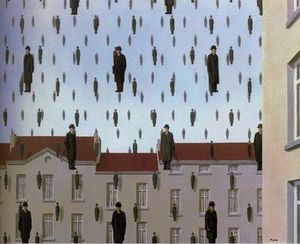 Golconda by Rene Magritte