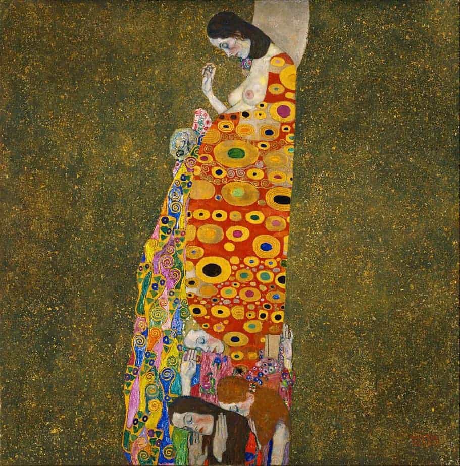 pregnant women in art, gustav klimt paintings. Hope II