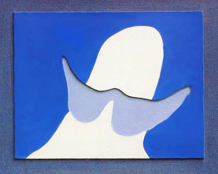 head with mustache