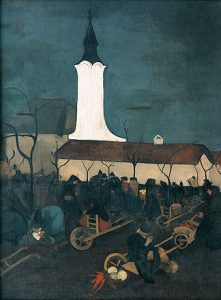 Hungarian Market Scene by Amrita Sher-Gil