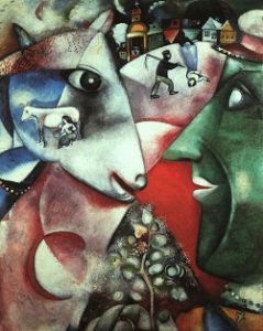 Cubism art depicted by I and the Village