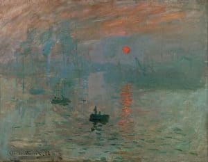 Impressionism art depicted by Impression Sunrise