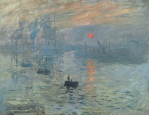 Impression Sunrise Painting byClaude Monet.