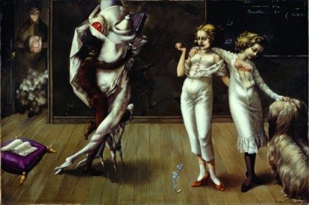 interior with sudden joy by Dorothea Tanning
