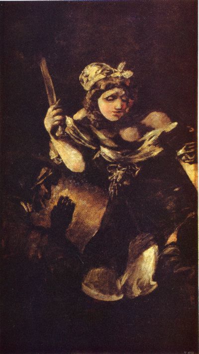Judith and Holofernes black paintings goya