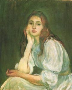 Julie Daydreaming by Berthe Morisot