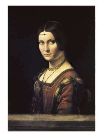 La belle ferronnière by Leonardo Da Vinci