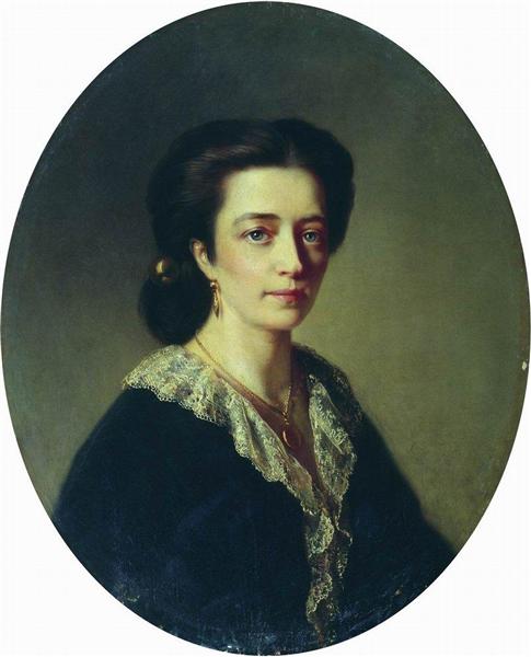 lady in black by konstantin makovsky