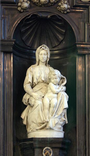 madonna and child by michelangelo