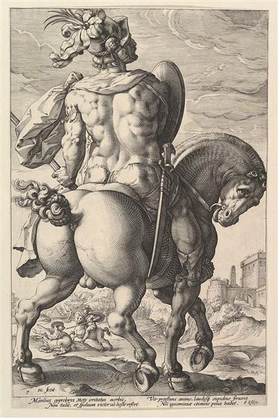 titus manlius by hendrick goltzius