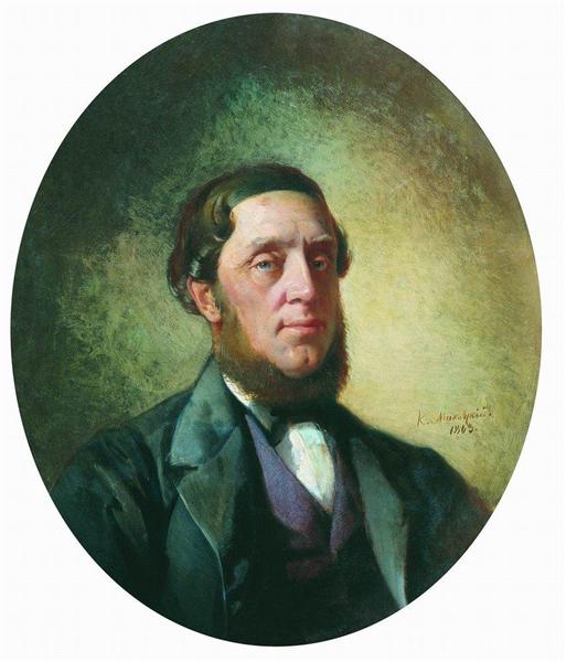 male portrait by konstantin makovsky