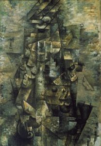 Cubism art depicted by Man with a Guitar
